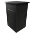 Chivari 31" x 28" Black Bar Post with HPL Top for Bar Setups and Displays BAR-POST-28-BLK-AX