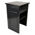 Chivari 31" x 28" Black Bar Post with HPL Top for Bar Setups and Displays BAR-POST-28-BLK-AX