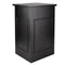 Chivari 31" x 28" Black Bar Post with HPL Top for Bar Setups and Displays BAR-POST-31-BLK-AX