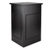 Chivari 31" x 28" Black Bar Post with HPL Top for Bar Setups and Displays BAR-POST-31-BLK-AX