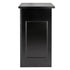 Chivari 31" x 28" Black Bar Post with HPL Top for Bar Setups and Displays BAR-POST-31-BLK-AX
