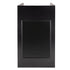 Chivari 31" x 28" Black Bar Post with HPL Top for Bar Setups and Displays BAR-POST-31-BLK-AX