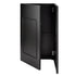 Chivari 31" x 28" Black Bar Post with HPL Top for Bar Setups and Displays BAR-POST-31-BLK-AX