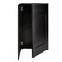 Chivari 31" x 28" Black Bar Post with HPL Top for Bar Setups and Displays BAR-POST-31-BLK-AX