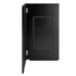 Chivari 31" x 28" Black Bar Post with HPL Top for Bar Setups and Displays BAR-POST-31-BLK-AX