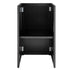 Chivari 31" x 28" Black Bar Post with HPL Top for Bar Setups and Displays BAR-POST-31-BLK-AX