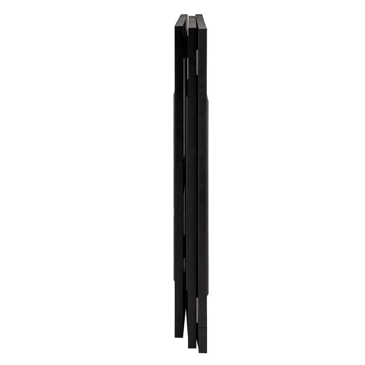 Chivari 31" x 28" Black Bar Post with HPL Top for Bar Setups and Displays BAR-POST-31-BLK-AX