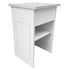Chivari 31" x 28" White Bar Post with HPL Top for Bar Setups and Displays BAR-POST-28-WHT-AX