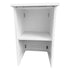 Chivari 31" x 28" White Bar Post with HPL Top for Bar Setups and Displays BAR-POST-28-WHT-AX