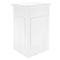 Chivari 31" x 28" White Bar Post with HPL Top for Bar Setups and Displays BAR-POST-31-WHT-AX