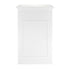 Chivari 31" x 28" White Bar Post with HPL Top for Bar Setups and Displays BAR-POST-31-WHT-AX