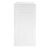 Chivari 31" x 28" White Bar Post with HPL Top for Bar Setups and Displays BAR-POST-31-WHT-AX