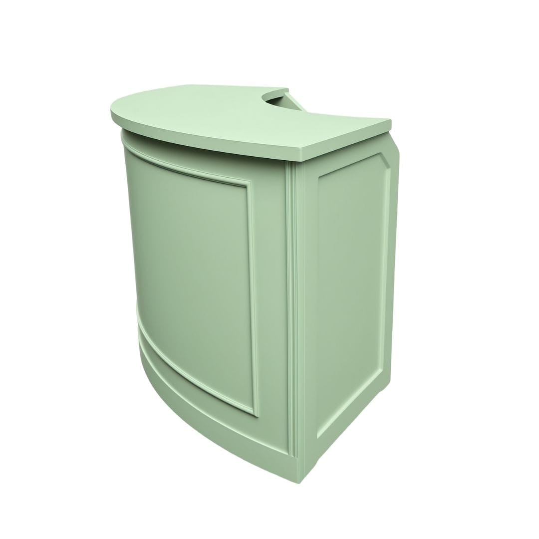 Chivari 34' Sage Green Portable Folding Bar - 7 Piece Set Single Panel Front - Margarita BAR-CFG-SG-D6-KT
