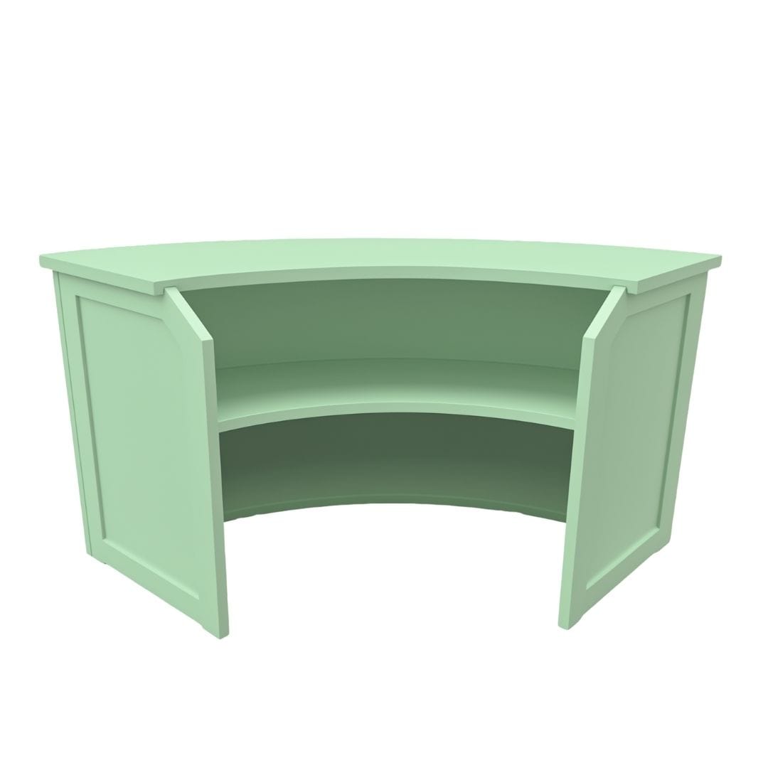 Chivari 34' Sage Green Portable Folding Bar - 7 Piece Set Single Panel Front - Margarita BAR-CFG-SG-D6-KT