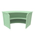 Chivari 34' Sage Green Portable Folding Bar - 7 Piece Set Single Panel Front - Margarita BAR-CFG-SG-D6-KT