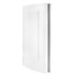 Chivari 7' White Single Panel Quarter Round Serpentine Bar with HPL Flush Top BAR-SERP-84KTFL-WHT-AX-T