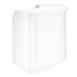 Chivari 7' White Single Panel Quarter Round Serpentine Bar with HPL Flush Top BAR-SERP-84KTFL-WHT-AX-T