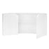 Chivari 7' White Single Panel Quarter Round Serpentine Bar with HPL Flush Top BAR-SERP-84KTFL-WHT-AX-T