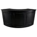 Chivari 34' Black Portable Folding Bar - 7 Piece Set Three Panel Front - Margarita BAR-CFG-BLK-D2-KT