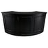 34' Black Portable Folding Bar - 7 Piece Set Three Panel Front - Margarita