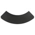 Chivari Scratch and Dent 7' Black 3 Panel Quarter Round Serpentine Bar with HPL Top BAR-SERP3-84KT-BLK-AX-SD