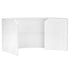 Chivari 7' White 3 Panel Quarter Round Serpentine Bar with HPL Top BAR-SERP3-84KT-WHT-AX-T