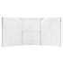 Chivari 7' White 3 Panel Quarter Round Serpentine Bar with HPL Top BAR-SERP3-84KT-WHT-AX-T