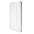 Chivari 7' White 3 Panel Quarter Round Serpentine Bar with HPL Top BAR-SERP3-84KT-WHT-AX-T