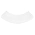 Chivari 7' White 3 Panel Quarter Round Serpentine Bar with HPL Top BAR-SERP3-84KT-WHT-AX-T