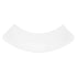 Chivari 7' White 3 Panel Quarter Round Serpentine Bar with HPL Top BAR-SERP3-84KT-WHT-AX-T