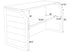 Chivari 7' Black Portable Folding Bar with HPL Top and Durable Rubber Edge BAR-FOLD-84KT-BLK-AX-T
