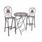 Chivari Barcelona Bistro Set in Bronze includes 32" Cocktail Table and 2 Round Barstools BBBMRBR-KT-AX