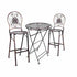 Chivari Barcelona Bistro Set in Bronze includes 32" Cocktail Table and 2 Round Barstools BBBMRBR-KT-AX
