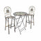 Chivari Barcelona Bistro Set in Copper includes 32" Cocktail Table and 2 Round Barstools BBBMRC-KT-AX