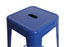 Blue High Gloss Steelix Tolix Metal Barstool / No Back BTMBLU-AX-T