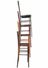 Metallic Silver Onyx Resin Steel Skeleton™ Chiavari Barstool
