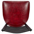 Chivari Ladder Back Bar Stool with Black Frame and Burgundy Vinyl Seat BLMBVBU-ZF-KT