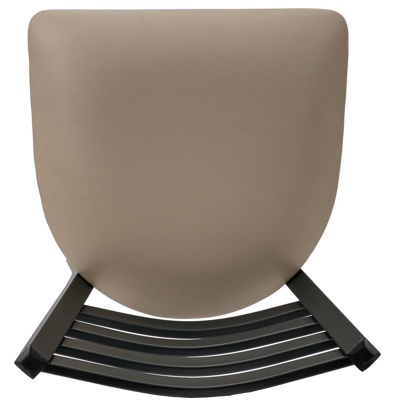 Chivari Ladder Back Bar Stool with Black Frame and Light Gray Vinyl Seat BLMBVLGY-ZF-KT