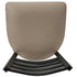 Chivari Ladder Back Bar Stool with Black Frame and Light Gray Vinyl Seat BLMBVLGY-ZF-KT