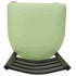 Chivari Ladder Back Bar Stool with Black Frame and Light Green Vinyl Seat BLMBVLGR-ZF-KT