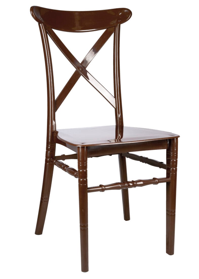 Brown BasicResin™ Cross Back Chair