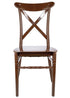 Chivari Brown BasicResin™ Cross Back Chair CXPBR-v22-SG-T