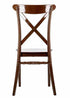 Chivari Brown BasicResin™ Cross Back Chair CXPBR-v22-SG-T