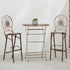 Chivari Barcelona Bistro Set in Copper includes 32" Cocktail Table and 2 Round Barstools BBBMRC-KT-AX
