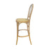 Chivari Natural Bent Cane Wood Barstool with Cane Back and Rattan Seat BBCWNN-ZG-T