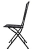 Chivari Barcelona Bistro Set in Rustic Matte Black includes 28" Table and 4 Chairs BBMB-KT-AX