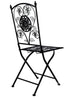Chivari Barcelona Bistro Set in Rustic Matte Black includes 28" Table and 4 Chairs BBMB-KT-AX