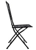 Chivari Barcelona Bistro Set in Rustic Matte Black includes 28" Table and 4 Chairs BBMB-KT-AX