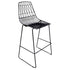 Chivari Black 30" Benton Wire Bar Stool Stainless Steel Frame, Commercial Seating for Event Venues BBMB-WR-AX