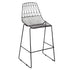 Chivari Black 30" Benton Wire Bar Stool Steel Frame BBMB-WR-AX